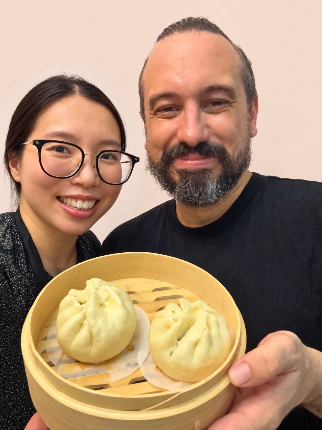 WOKTOPIA teacher and guest presenting handmade char siu bao